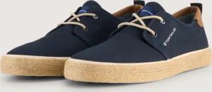 TOM TAILOR Herren Schnürschuhe mit Bastsohle, blau, Uni, Gr. 42