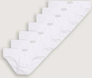 TOM TAILOR Herren Slips aus Baumwolle im 7er-Pack, weiß, Uni, Gr. XL/7