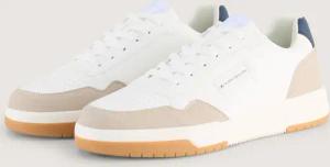 TOM TAILOR Herren Sneaker mit Colour-Blocking, weiß, Uni, Gr. 42