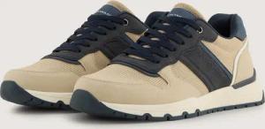 TOM TAILOR Herren Sneaker mit Mesh-Einsatz, beige, Uni, Gr. 41