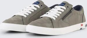 TOM TAILOR Herren Sneaker mit Reißverschluss-Detail, grau, Uni, Gr. 45