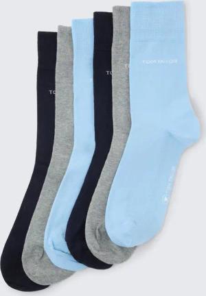 TOM TAILOR Herren Socken im 6er-Pack, blau, Uni, Gr. 39-42