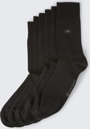TOM TAILOR Herren Socken im 6er-Pack, schwarz, Uni, Gr. 39-42