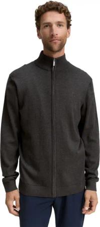 Tom Tailor Herren Strickjacke BASIC KNIT JACKET - Regular Fit