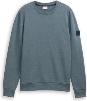 TOM TAILOR Herren Sweatshirt in Melange-Optik, grau, Meliert, Gr. XL
