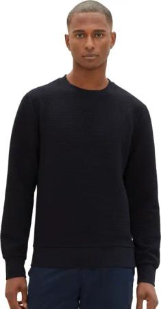 Tom Tailor Herren Sweatshirt QUILTED SWEAT - Regular Fit
