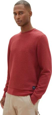 Tom Tailor Herren Sweatshirt QUILTED SWEAT - Regular Fit