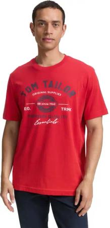 Tom Tailor Herren T-Shirt LOGO - Regular Fit