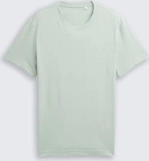 TOM TAILOR Herren T-Shirt mit Logo-Stickerei, grün, Uni, Gr. XXL