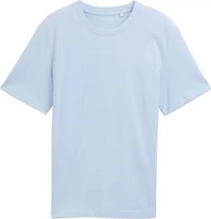TOM TAILOR Herren T-Shirt mit Piqué Struktur, blau, Uni, Gr. XXL