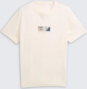 TOM TAILOR Herren T-Shirt mit Print, braun, Uni, Gr. M