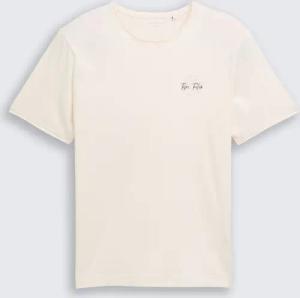 TOM TAILOR Herren T-Shirt mit Print, braun, Uni, Gr. XXL