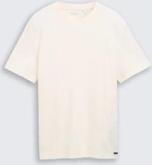 TOM TAILOR Herren T-Shirt mit Waffelstruktur, braun, Uni, Gr. XL