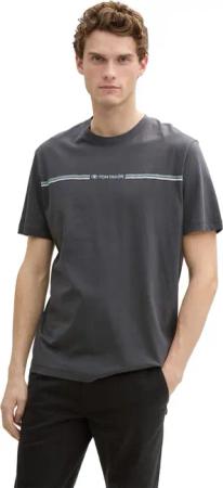 Tom Tailor Herren T-Shirt PRINTED CREWNECK - Regular Fit