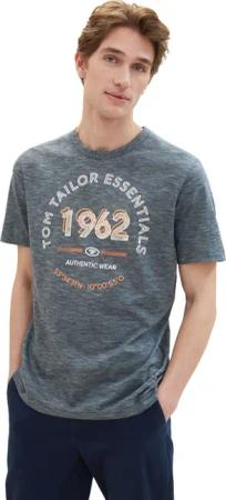 Tom Tailor Herren T-Shirt PRINTED LOGO - Regular Fit