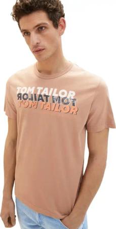 Tom Tailor Herren T-Shirt WORDING LOGO - Regular Fit