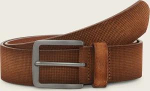 TOM TAILOR Herren TTBART Ledergürtel mit eckiger Dornschließe, braun, Uni, Gr. 80