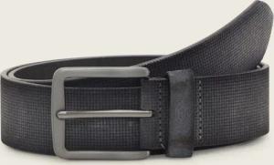 TOM TAILOR Herren TTBART Ledergürtel mit eckiger Dornschließe, grau, Uni, Gr. 95