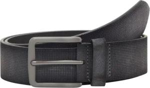 TOM TAILOR Herren TTBART Ledergürtel mit eckiger Dornschließe, grau, Uni, Gr. 95