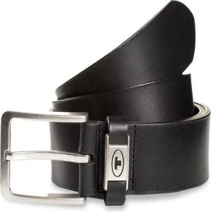 TOM TAILOR Herren TTCOREY Ledergürtel mit eckiger Dornschließe, schwarz, Uni, Gr. 95