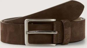 TOM TAILOR Herren TTGEORGE Velourledergürtel mit eckiger Dornschließe, braun, Uni, Gr. 90