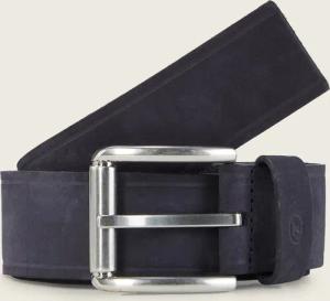 TOM TAILOR Herren TTJAY Ledergürtel mit eckiger Dornschließe, blau, Uni, Gr. 110