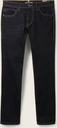 TOM TAILOR Herren TTJOSH REGULAR SLIM Jeans, blau, Logo Print, Gr. 31/34