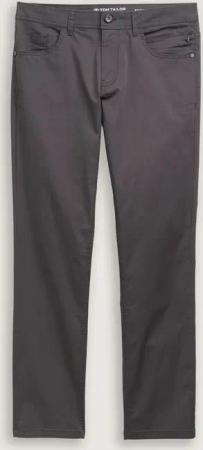 TOM TAILOR Herren TTJOSH Regular Slim Ultralight Hose, schwarz, Uni, Gr. 34/34