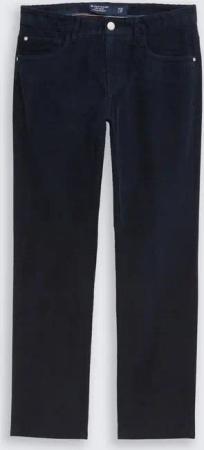 TOM TAILOR Herren TTMARVIN STRAIGHT Cordhose, blau, Uni, Gr. 36/32
