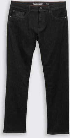 TOM TAILOR Herren TTMARVIN STRAIGHT Jeans mit Superstretch, schwarz, Uni, Gr. 30/32