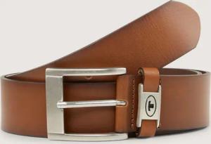TOM TAILOR Herren TTNATHAN Ledergürtel mit eckiger Dornschließe, braun, Uni, Gr. 100