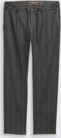 TOM TAILOR Herren TTREGULAR Chino Hose, schwarz, Uni, Gr. 52