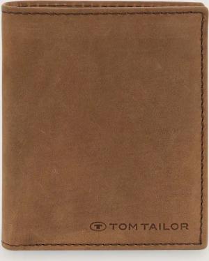 TOM TAILOR Herren TTRON Brieftasche aus Leder, braun, Uni, Gr. ONESIZE
