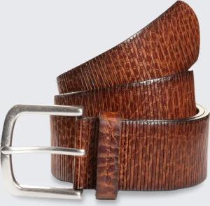 TOM TAILOR Herren TTROY Ledergürtel mit abgerundeter Dornschließe, braun, Uni, Gr. 105