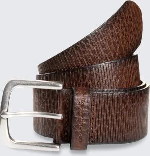 TOM TAILOR Herren TTROY Ledergürtel mit abgerundeter Dornschließe, braun, Uni, Gr. 95