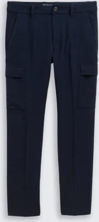 TOM TAILOR Herren TTTAPERED Cargo Hose, blau, Uni, Gr. 29/32