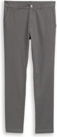 TOM TAILOR Herren TTTRAVIS SLIM Chino Hose, grau, Uni, Gr. 34/36