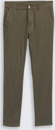 TOM TAILOR Herren TTTRAVIS SLIM Chino Hose, grün, Uni, Gr. 30/34