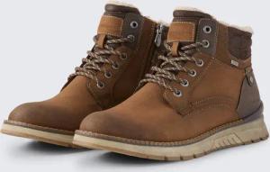 TOM TAILOR Herren Wasserdichte Stiefeletten mit Fütterung, braun, Uni, Gr. 41