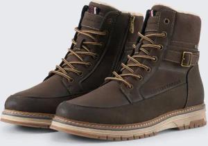 TOM TAILOR Herren Wasserdichte Stiefeletten mit Fütterung, braun, Uni, Gr. 42