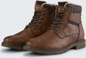 TOM TAILOR Herren Wasserdichte Stiefeletten mit Fütterung, braun, Uni, Gr. 43