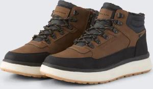 TOM TAILOR Herren Wasserdichte Stiefeletten mit Fütterung, braun, Uni, Gr. 44