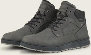 TOM TAILOR Herren Wasserdichte Stiefeletten mit Fütterung, grau, Uni, Gr. 42