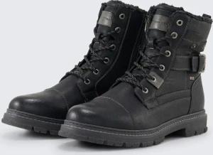 TOM TAILOR Herren Wasserdichte Stiefeletten mit Fütterung, schwarz, Uni, Gr. 41