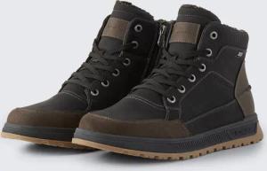 TOM TAILOR Herren Wasserdichte Stiefeletten mit Fütterung, schwarz, Uni, Gr. 42