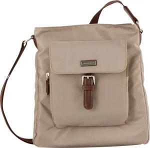 TOM TAILOR Hobo Rina, aus leichtgewichtigem Nylon und aufwändig gewebten Gurtband