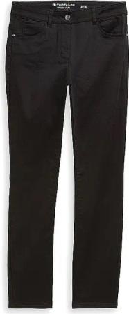 TOM TAILOR Hose Slim Fit TTEDDA  schwarz | 34/L30