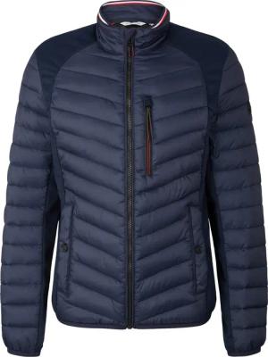 Tom Tailor Jacke Hybrid Steppjacke mit Stehkragen und Reißverschluss