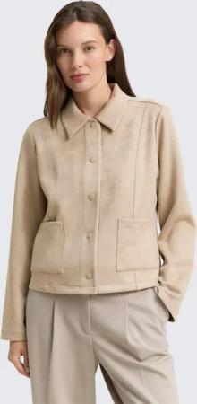 TOM TAILOR Jackenblazer Blazer Regular Fit Jacke in Wildleder-Optik