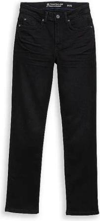 TOM TAILOR Jeans Straight Fit TTELVA schwarz | 34/L32